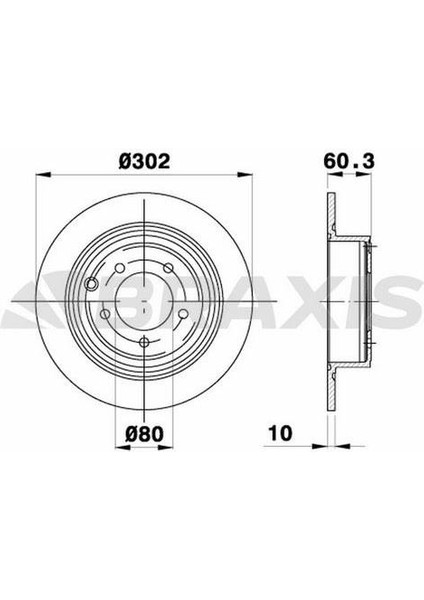 Arka Fren Diski Jeep Compass Patrıot Dodge Calıber Chrysler Sebrıng