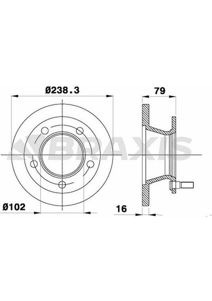 Fren Diski Ön Mercedes MB 100 2.0d 2.4d Mınıbus W631 88>94