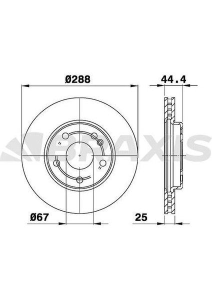 Fren Diski On A-Class W169 04>12 B-Class W245 05>11
