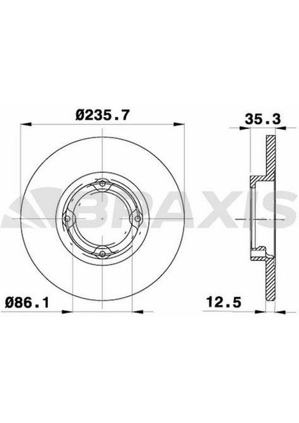 Fren Diski Ön Havalı 236MM Matız 98>