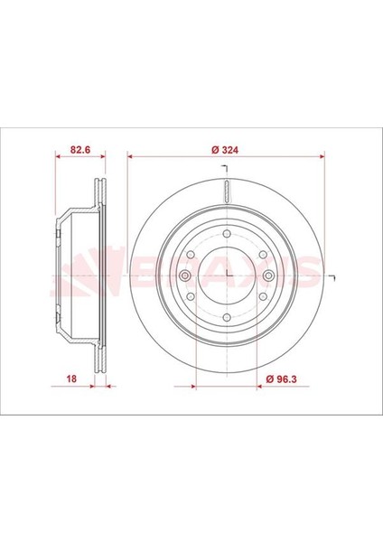 Fren Diski Arka Hyundaı H 1 08>