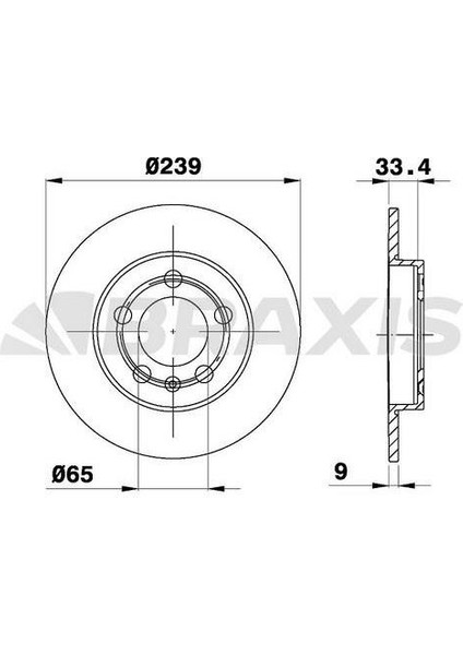 Fren Diski Arka Bora 99>05 Golf Iv 98>06 A3 97>03 Octavıa 97>11