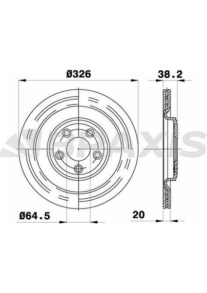 Fren Diski Arka Aguar Xf Xj Xk 08>