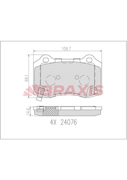 Fren Balatası Arka 300 C 04> 12 Grand Cherokee 04>