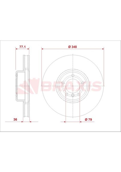 On Fren Diski Bmw E60 E61 E63 E64