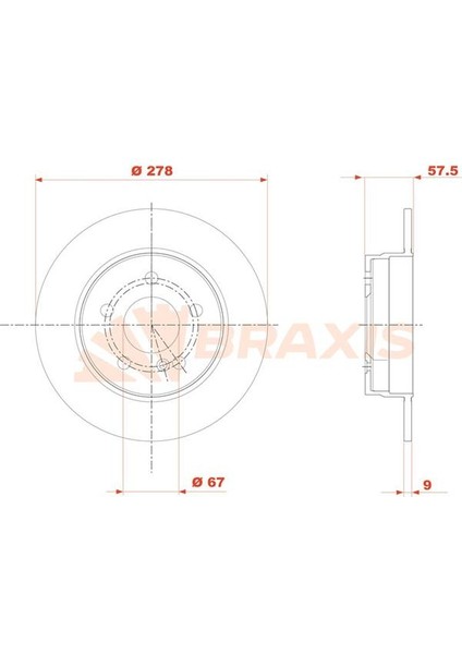 Fren Diski Arka W204 07>14 S204 07>14 C204 11>