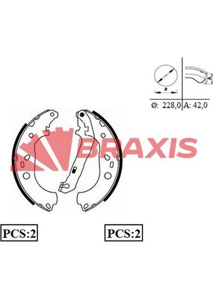 Arka Fren Balatası Pabuc Focus Iı 04 /> C Max 03>07 1.6tı / 1.6tdcı / 1.8tdcı / 2.0tdcı Abssız