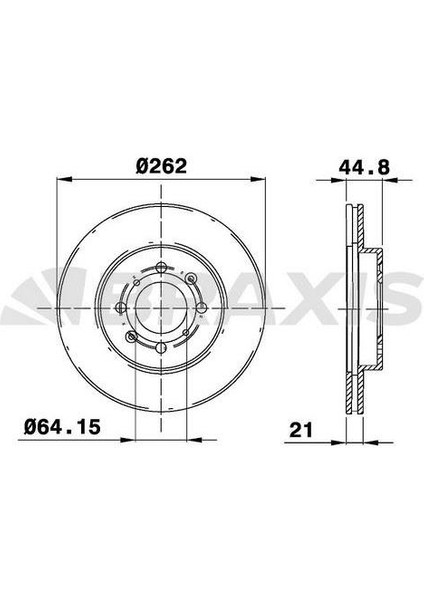Fren Diski Ön Havalı Honda Jazz Cıty 2008> Cıvıc 2001 2006 (262X4)