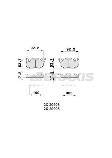 Ön Fren Balatası R9 Ym R19 Clıo Iıı Express Saxo 1.0ı.1.1ı.1.4ı (Fıslı) Saxo P106 P306 P405 (Hava So