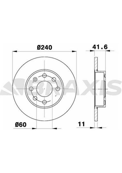 On Fren Diski (Hava Sogutmasız) Corsa C Z10XE Z12XE