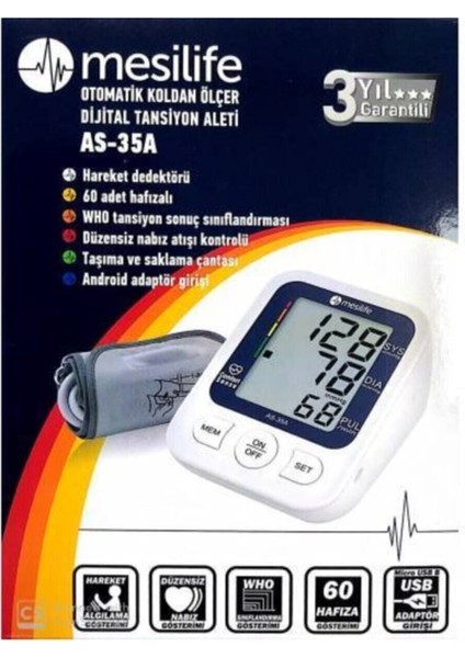 Otomatik Koldan Ölçer Dijital Tansiyon Aleti