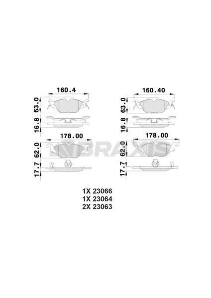 Ön Fren Balatası Astra G Zafıra A 98>10