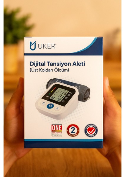 Tansiyon Aleti, Üst Koldan Tansiyon Ölçer, USB Girişli, Hd Ekran