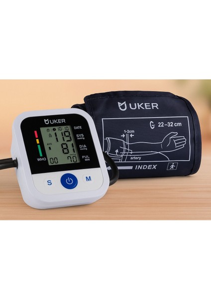 Tansiyon Aleti, Üst Koldan Tansiyon Ölçer, USB Girişli, Hd Ekran