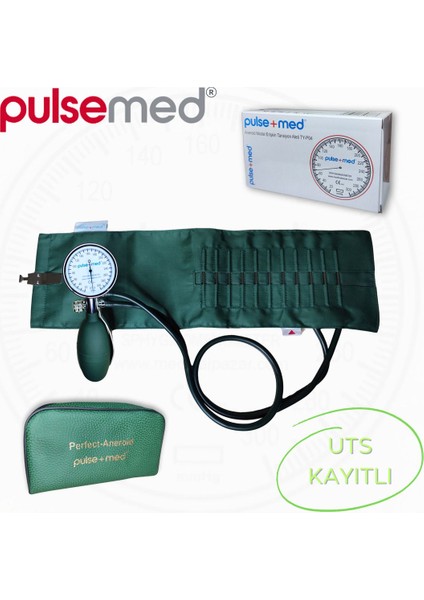 Aneroid Erişkin Tansiyon Aleti Yeşil Manşonlu Kancalı