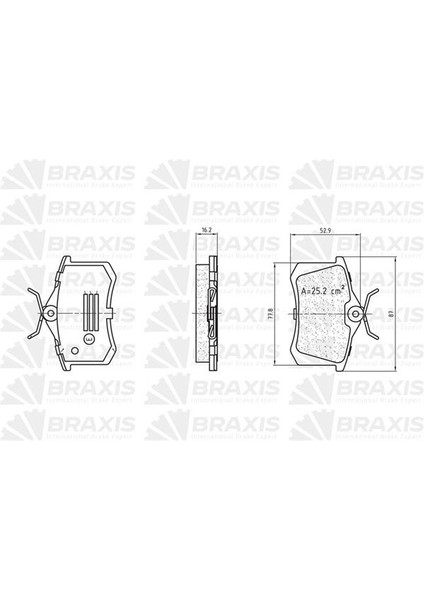 Arka Fren Balatası Golf Iv Bora Audı A1 A3 A4 A6 A8 Altea Cordoba Ibıza Iıı Iv V / Megane Iı Iıı Me