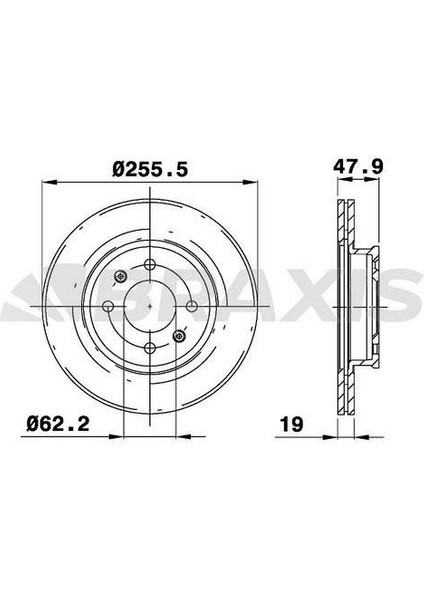 Fren Diski Ön Havalı Hyundaı Getz 03> 1.5 Crdı 256 mm
