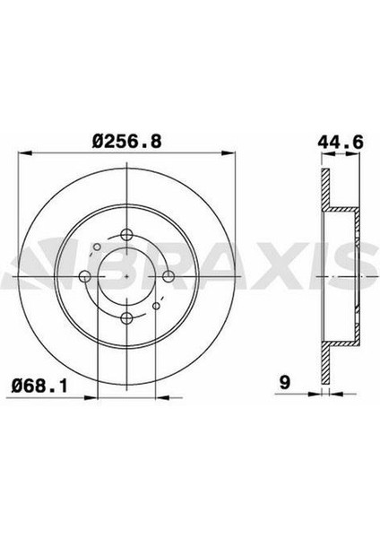Fren Diski Arka Duz Nıssan Almera 95-00 Sunny 90-96 (258X4)