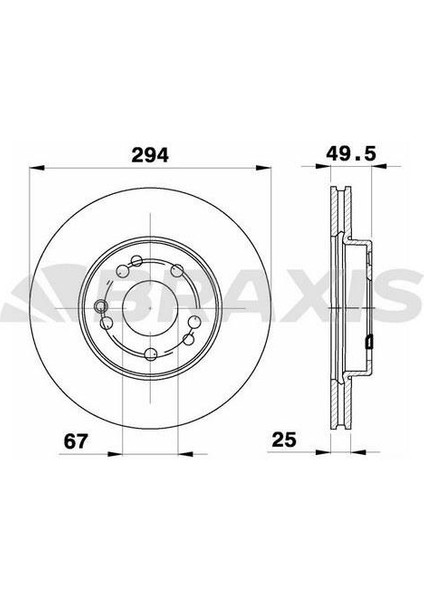 Fren Diski On W124 88>93 S124 89>96 C124 93>97