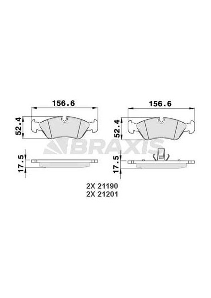Ön Fren Balatası Astra F 92>98 Vectra A 89> 95 Vectra B 96> 02