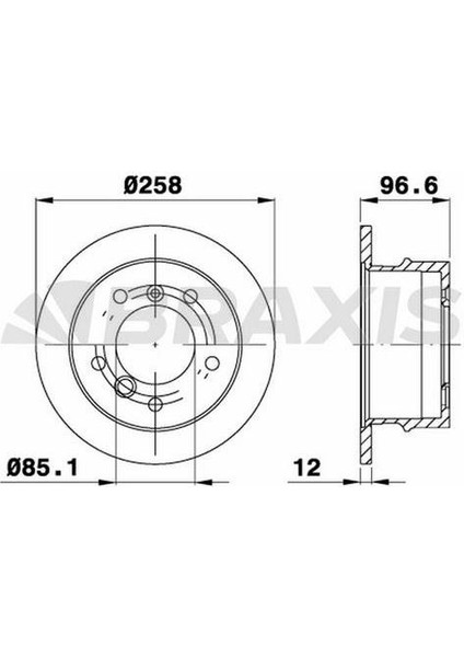 Fren Diski Arka Lt 28 35 46 2.5 / 2.8 / 96>03 Sprınter 901 902 903 904 96>06