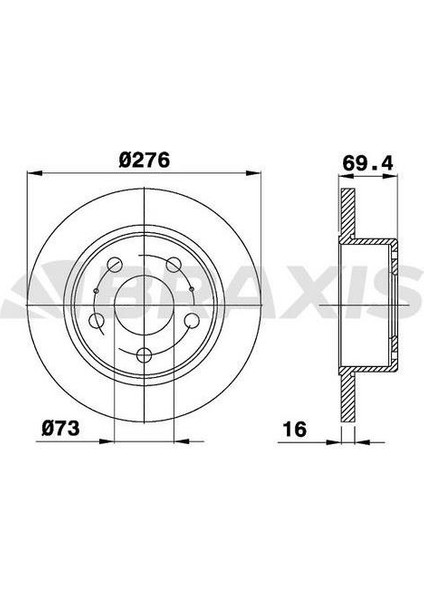 Fren Diski Arka Iveco Daıly 99 2.3td 2.8td