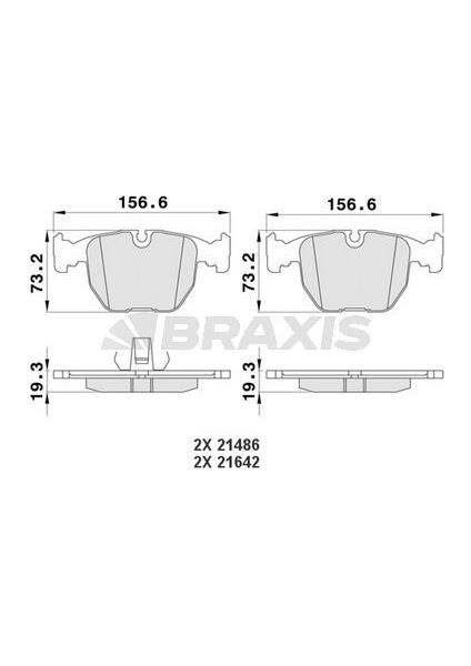 Ön Fren Balatası Bmw E39 M5 E38 X3 E83 X5 E53