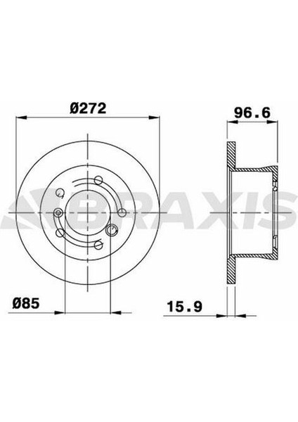 Fren Diski Arka Sprınter 96> LT28 LT46 LT35 96> G-Class W461 09> W463 11>