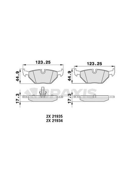 Arka Fren Balatası Bmw E46 E85