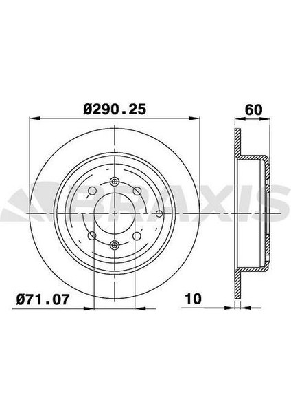 Fren Diski Arka P406 1.6 1.8 16V 1.9 1.9td 2.0 16V 2.0t 2.1td 95> Coupe 2.0 Coupe 3.0 V6 97