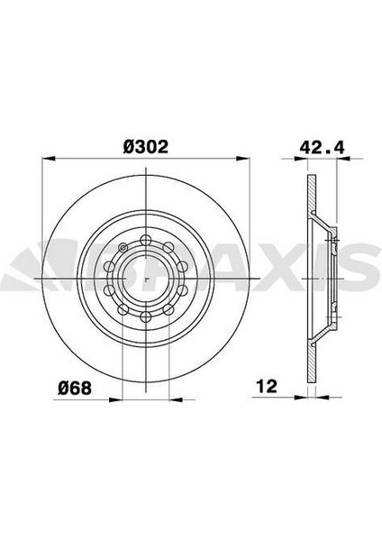 Fren Diski Arka A6 Allroad 4fh 2.7 Tdı Quattro / 3.0 Tdı Quattro 07>11