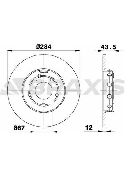 Fren Diski On (Havalandırmasız) C-Class W202 93>00