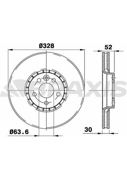 Fren Diski Ön Volvo XC60 08=>