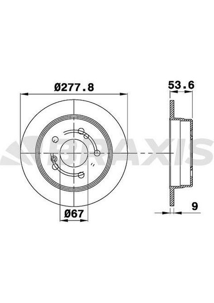 Fren Diski Arka W202 95>00 W203 00>07 CL203 04>08 W210 96>02 C208 97>02 W124 93>95