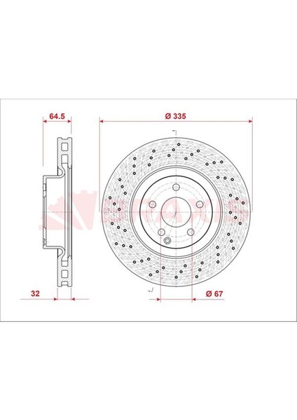 Fren Diski On S-Class W221 05>13 C216 06>13