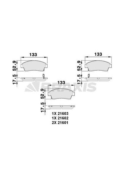 Ön Fren Balatası Toyota Corolla 1993-1998 Enj (AE100 AE101 Kasa) Corona Carına AT191 92-97 Rav 4 97-00