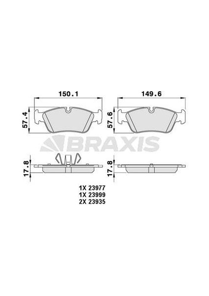 Ön Fren Balatası Bmw E90 E87