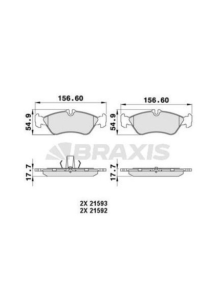 Fren Balatası Arka Sprınter 96>06 Lt 28 35 46 96>