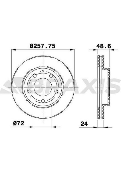 Fren Diski Ön Havalı Mazda 626 Fs 92>97 Mx 6 92>97 285X5