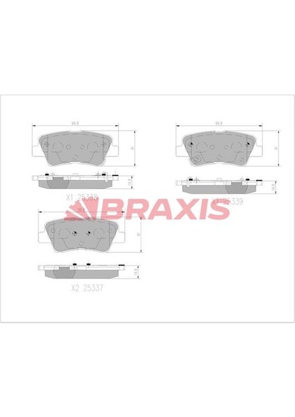 Fren Balatası Arka Kıa Pıcanto 17->
