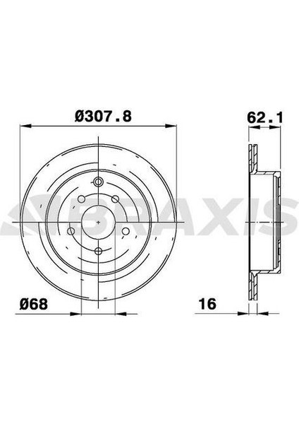 Fren Diski Arka Havalı Nıssan Murano 3.5 4x4 05=>