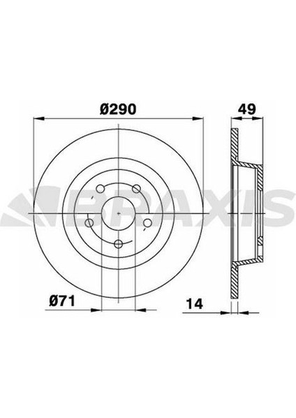 Fren Diski Arka Expert Tepee Scudo Iıı Jumpy Iıı Expert Iıı 1.6hdı 90 / 2.0hdı 120 / 2.0hdı 140 /