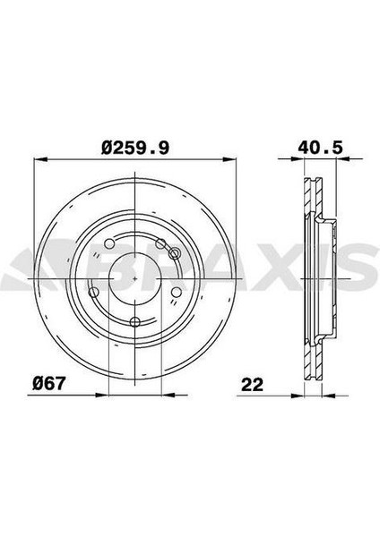Fren Diski On (Havalandırmalı) A-Class W168 97>04