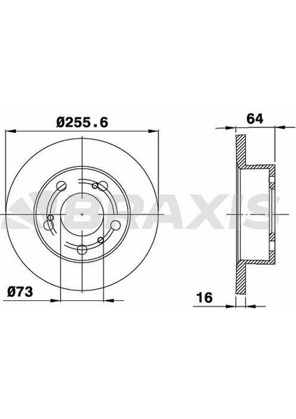 Fren Diski Ön Fıat Ducato J5 C25 Talento 2.0 1.9td 80>95