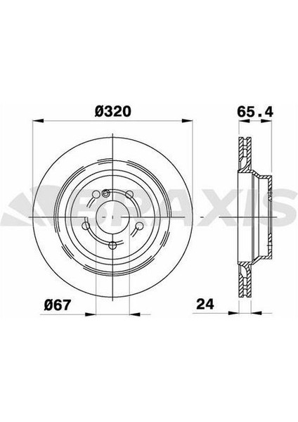Fren Diski Arka C218 11>17 W211 06>08 W212 11>15 S212 09>13