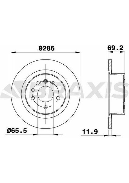 Fren Diski Arka Hava Sogutmasız Omega B 2.0 / 2.5 24V / 2.5td / 3.0 24V 94>