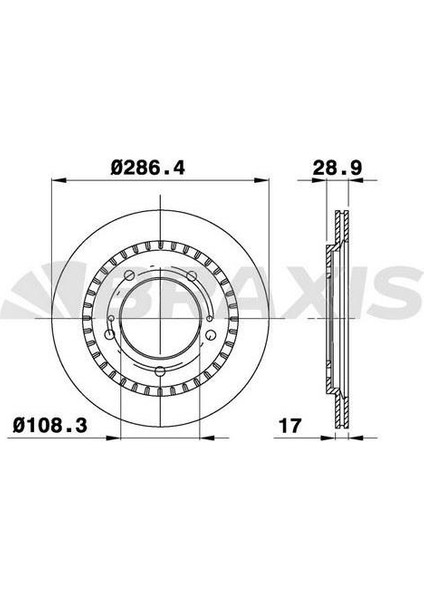 Fren Diski Ön Havalı Grand Vıtara 98>05 286X5