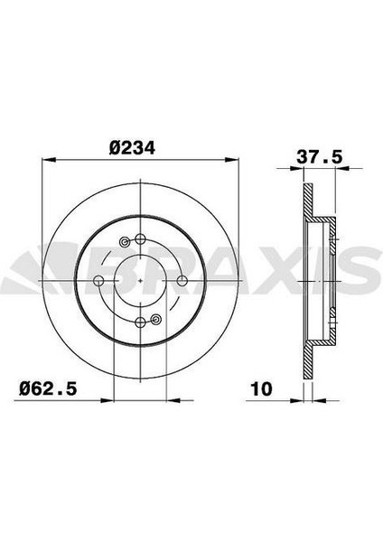 Fren Diski Arka I10 Pıcanto 1.0 / 1.1 2004>