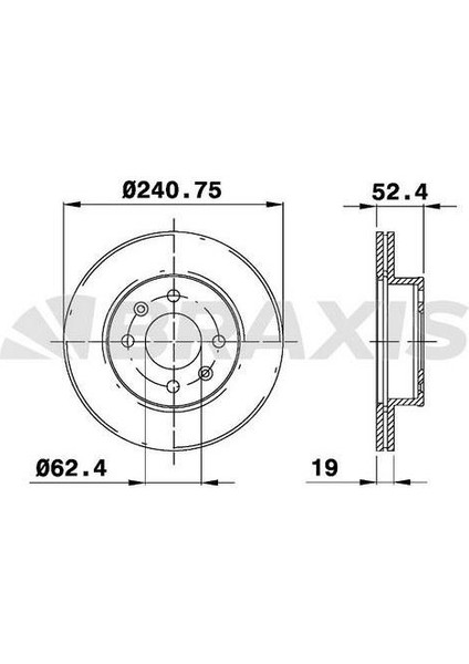 Fren Diski Ön Accent 1.3 1.6 Benzınlı 00 06 Admıra 1.5 Dızel 3 Silindir 03 05