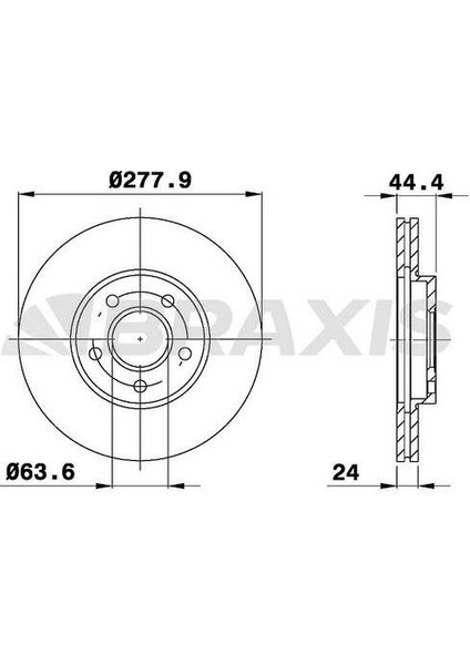 Fren Diski Ön Connect 1.8tdcı 02>13 Abslı
